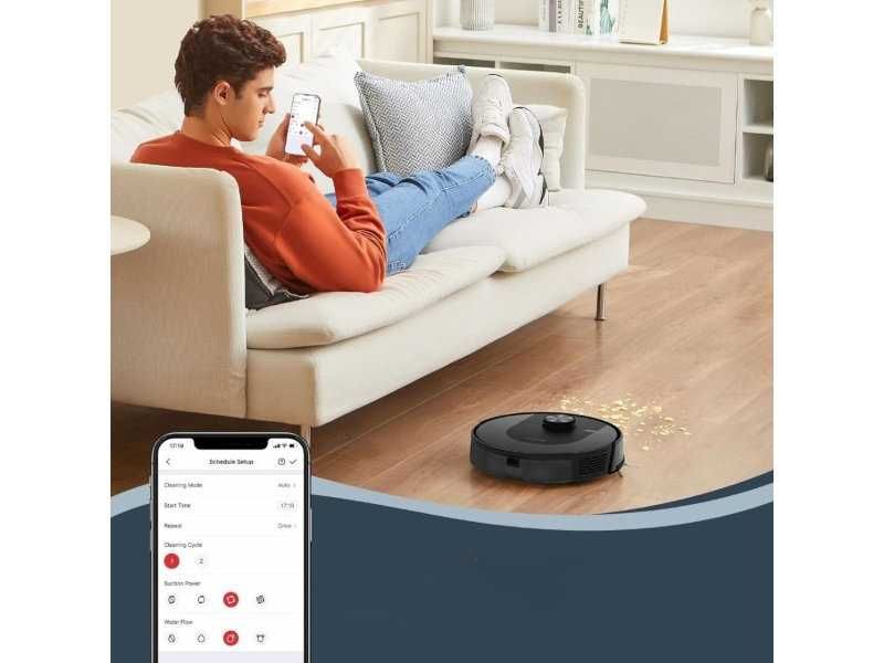 Робот Прахосмукачка с LiDAR и Мобилно Управление Ultenic D10