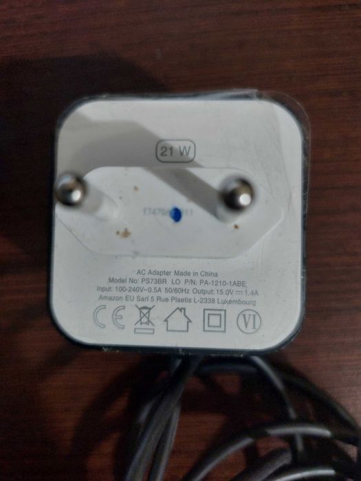 Захранване! Amazon ac power adapter 21w. Model ps73br for amazon echo and 2nd gen amazon fere tv.
