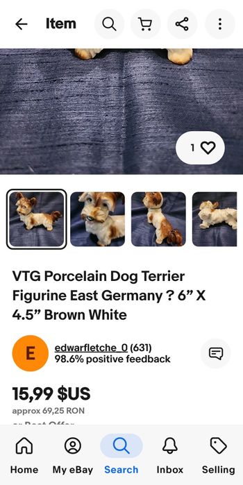 Bibelou din  portelan german