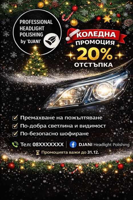 Полиране на фарове