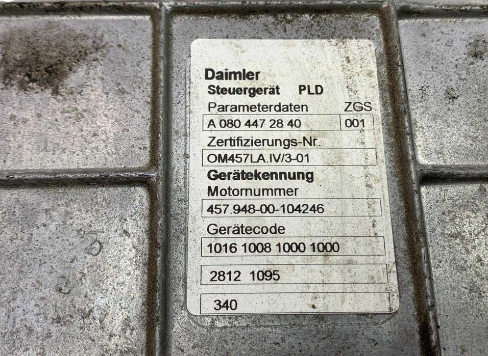 Calculator motor MERCEDES-BENZ Actros, Axor MP1, MP2, MP3