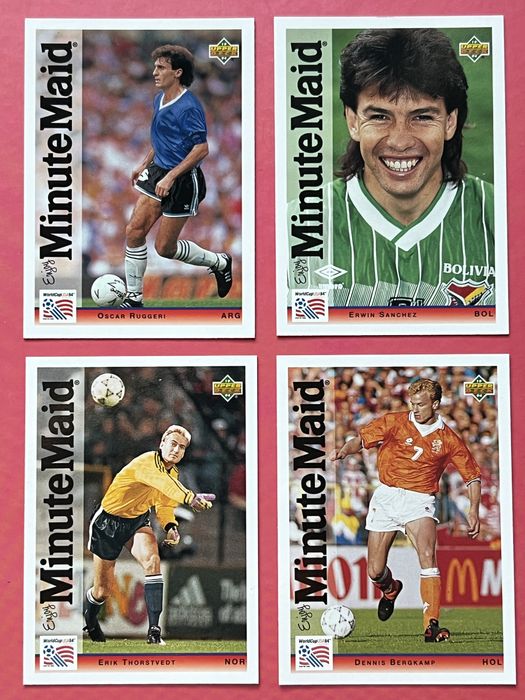 Upper Deck World Cup Usa 1994 Set Complet 25 Carduri Noi Minute Maid