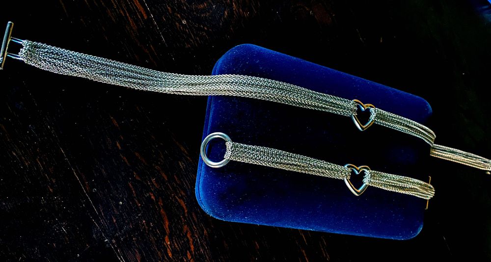 Сребърно колие и гривна