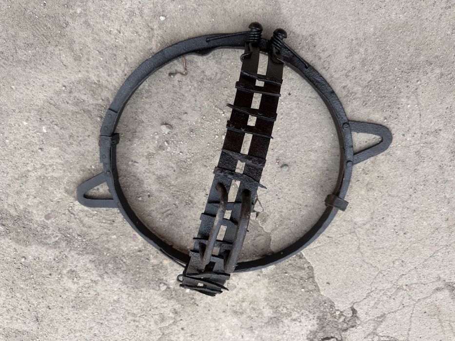 Capcana,cluxa  din otel,dimensiuni mari,diametru 50 cm
