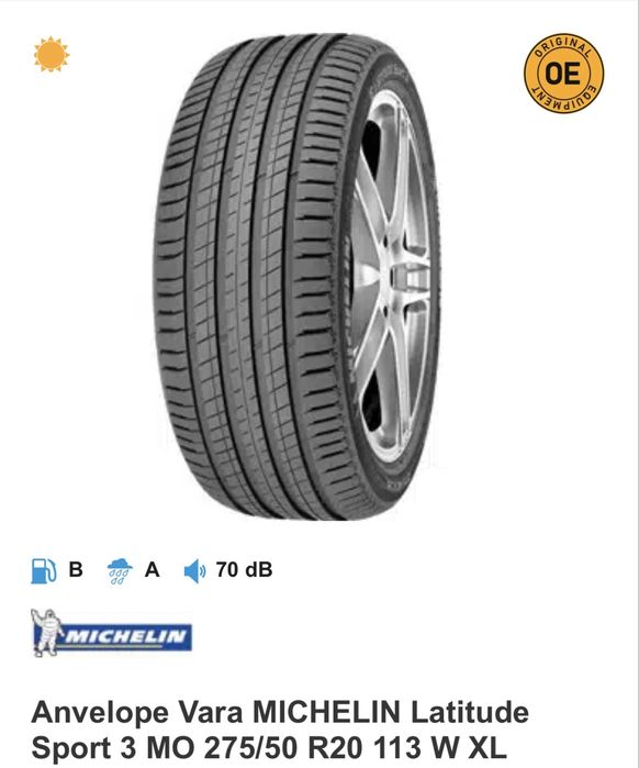 Anvelope Michelin LatitudeSport3 MO