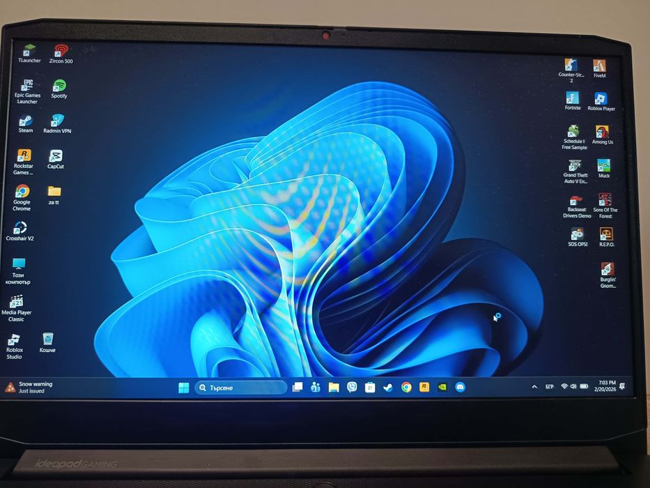 Laptop-Linovo ideapod gaming3