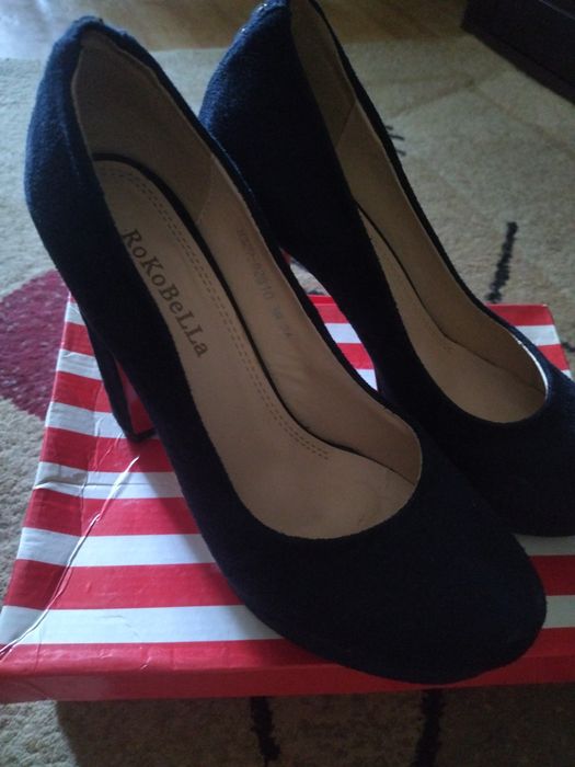 Туфли женские замшевые