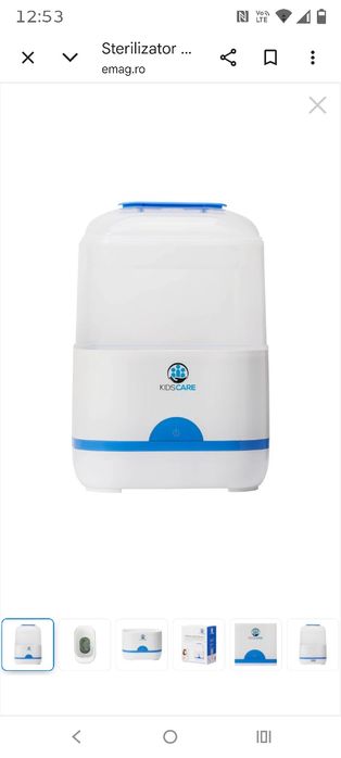 Sterilizator electric pentru 6 biberoane