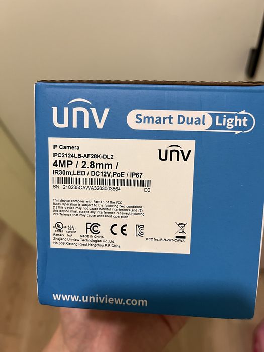 UNV Видеонаблюдения ip камера 4mp