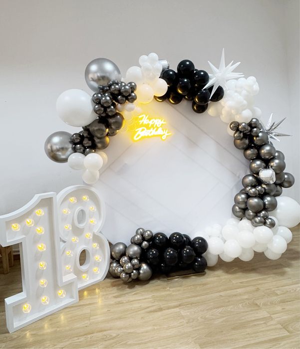 Arcada baloane botez/ nunta/ majorat- arcada deschidere magazin