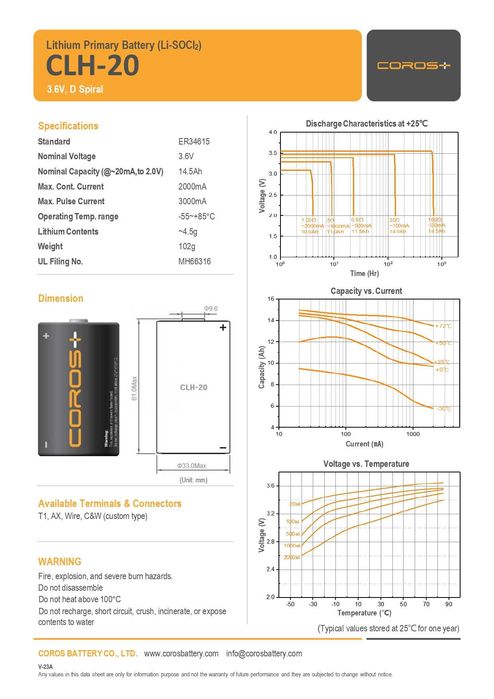 Литиевые батарейки для счетчика  (Южная Корея) Tekcell и Coros