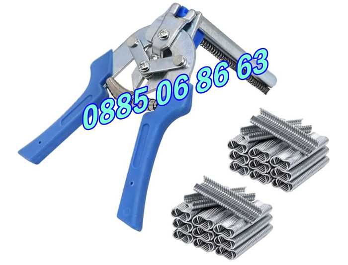 Клещи за връзване на колбаси, луканки, суджуци + 600 скоби