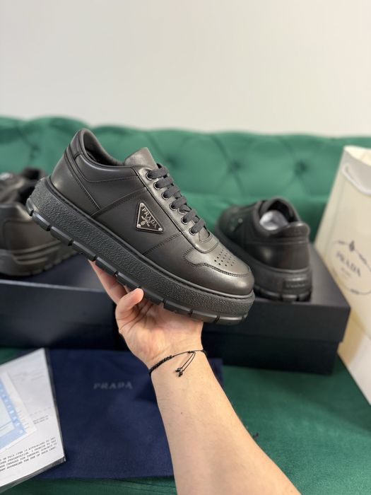 Adidasi Prada piele naturala 100% Full Box colectie noua