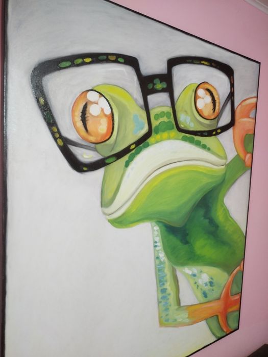 Tablou decorativ ulei vernisat