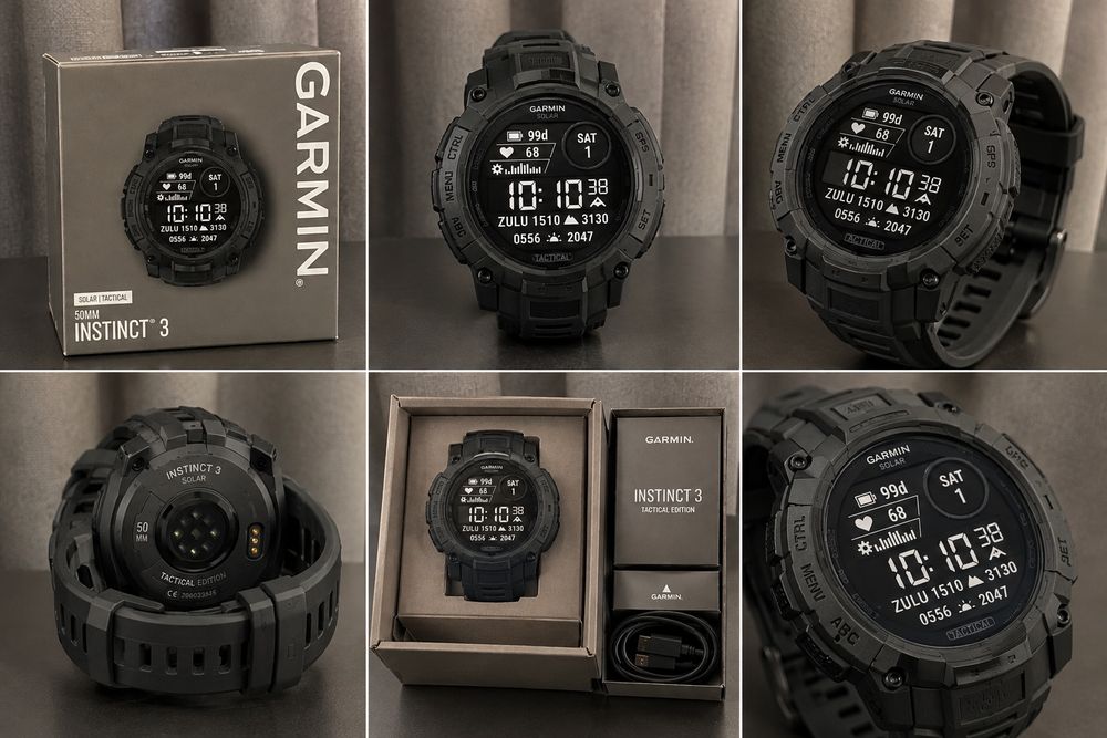 Продам Garmin Instinct 3 Solar Tactical Edition 50 мм — 280 000 ₸