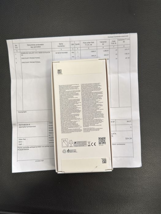 Samsung Galaxy A16, Dual SIM, 128GB, 4GB RAM, 4G, Black