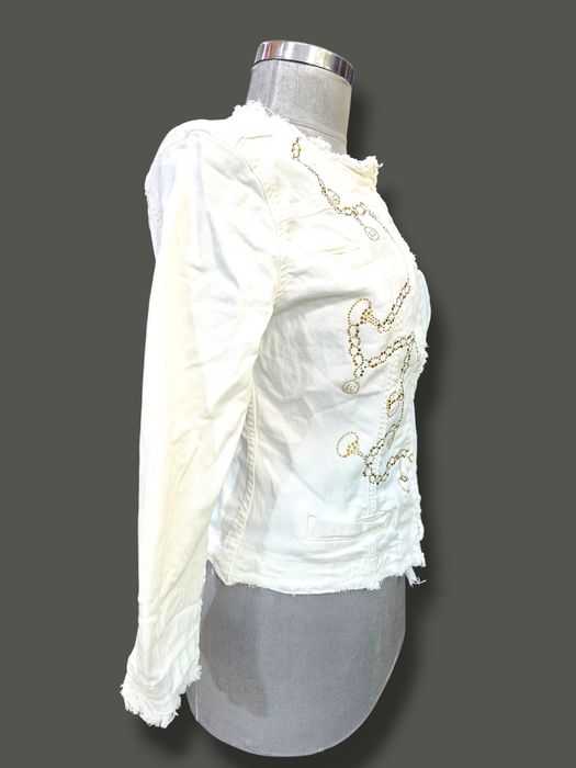 Дамско яке LIU JO – бяло, стилно, с камъни, оригинал