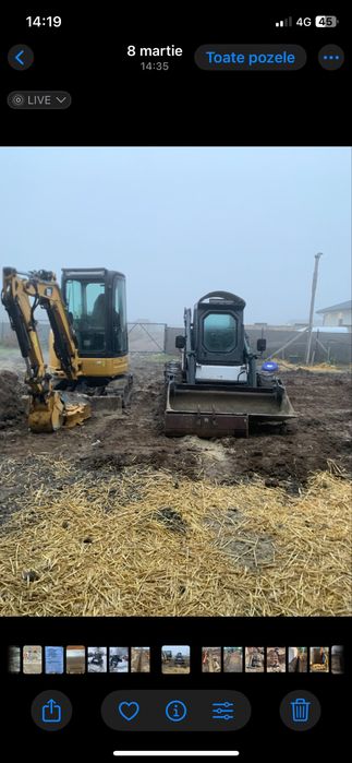 Executăm lucrări cu mini-excavator si Bobcat