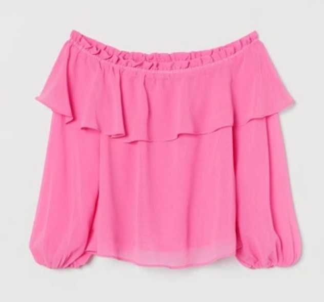 Розова Блуза С Воалан