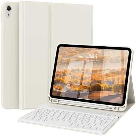 Нов TPU Калъф с Безжична Клавиатура за iPad 10th Gen таблет Айпад кейс