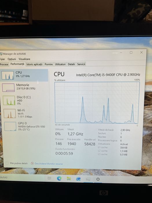 Pc Gaming Acer, i5-9400F,wifi, 16gb ram ,1 tera