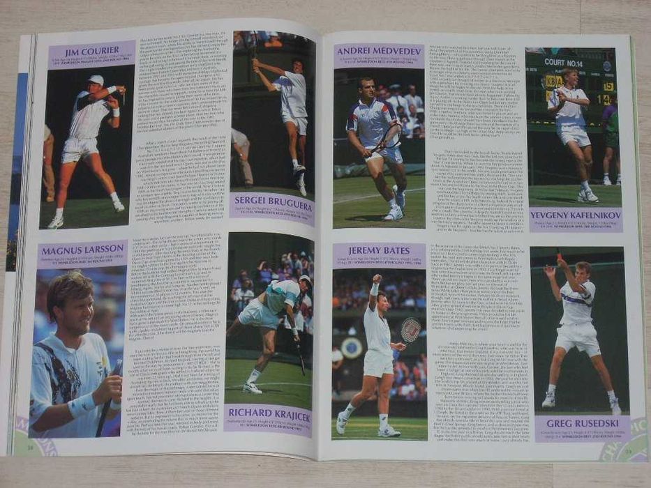 Официално списание от тенис турнира Уимбълдън 1995 с Магдалена Малеева