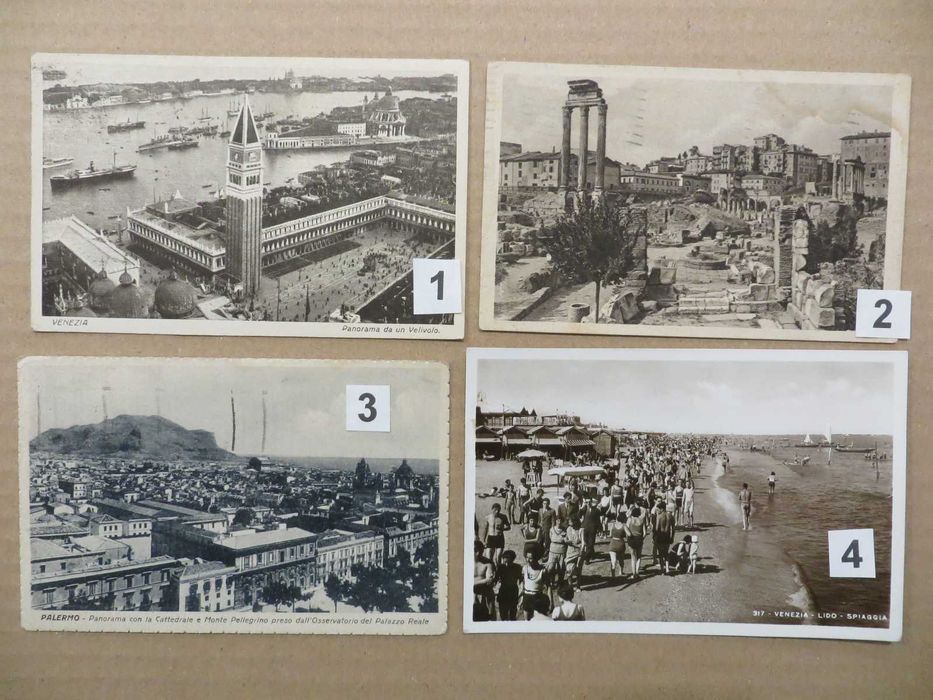 12 carti postale ilustrate Italia Germania Ungaria 1921-1945