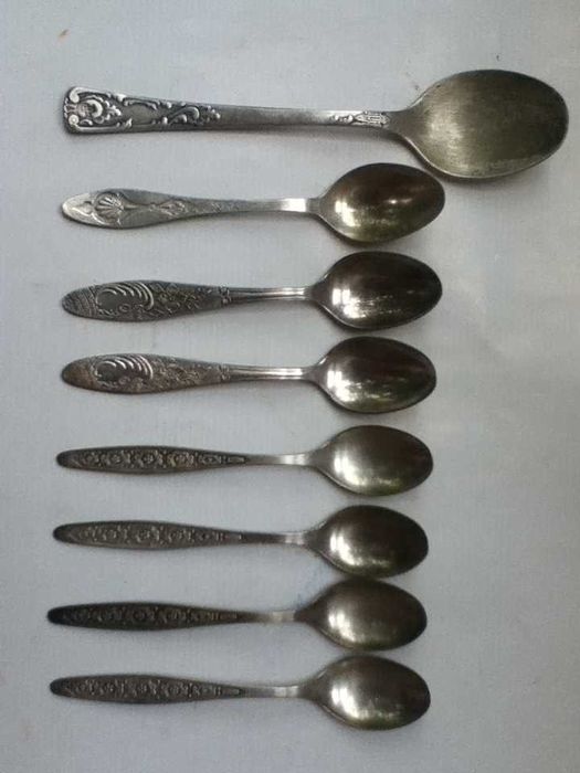 Ложки чайные десертная мельхиоровые