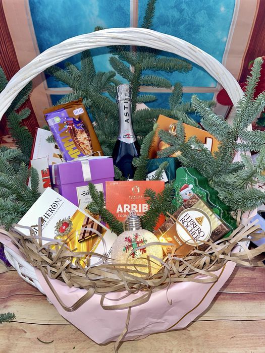Корзины подарки новый год