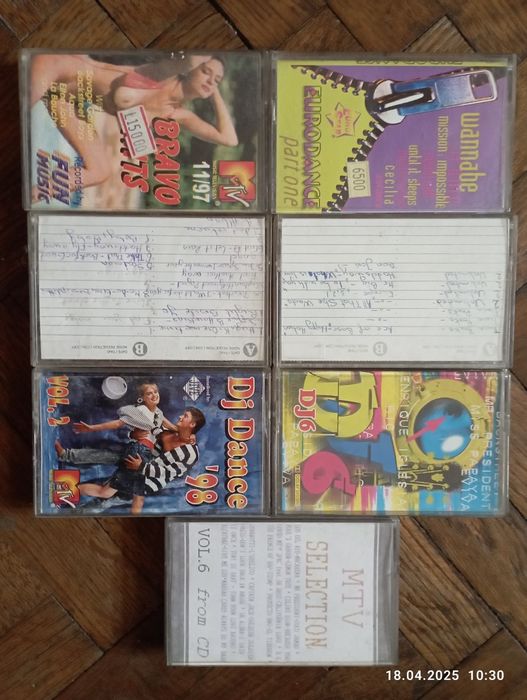 Casete audio muzică 10 lei/ buc