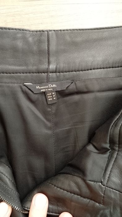 Pantaloni piele Massimo Dutti