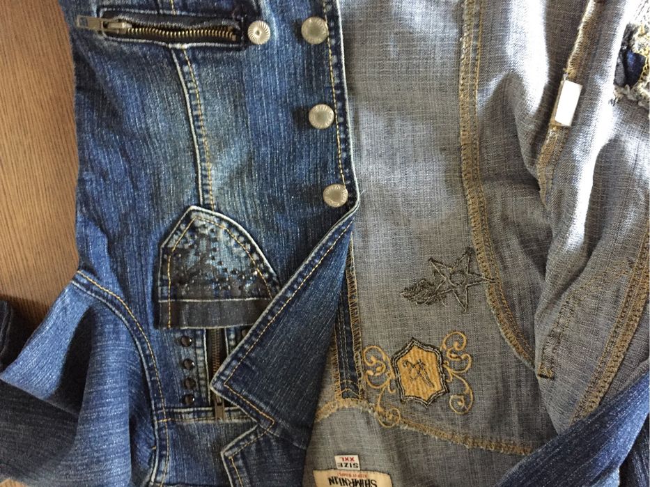 Джинсовый костюм на девочку