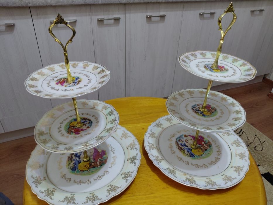 Посуда  этажерка