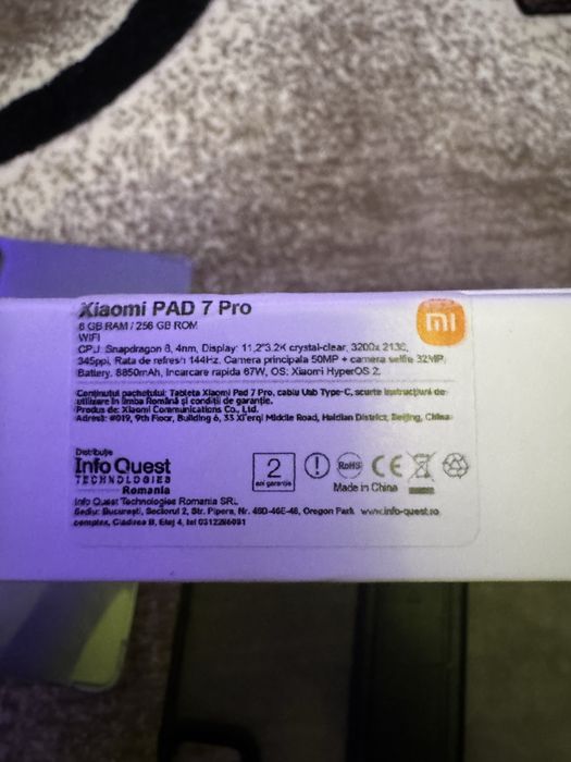 Xiaomi Pad 7 pro 256gb 8gb ram