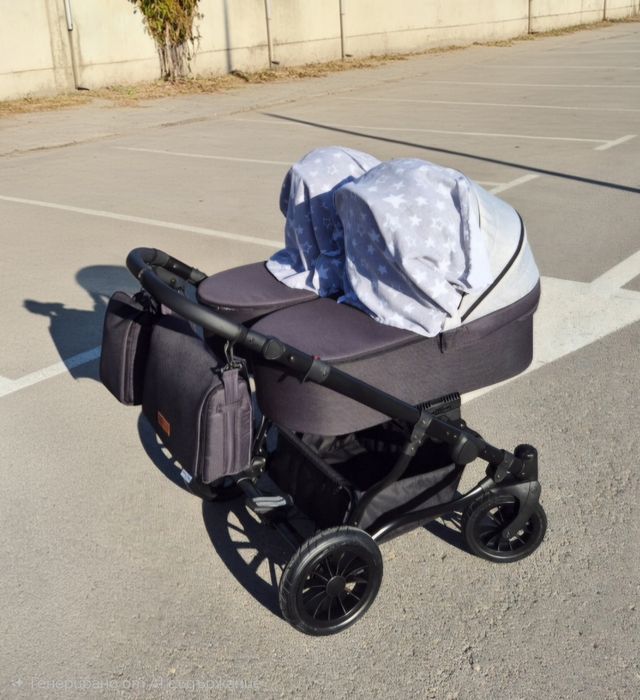 Количка за близнаци - Abdor duo lux 3in1
