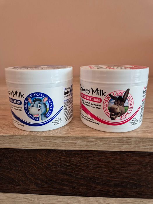 Козметичен избелващ крем с магарешко мляко