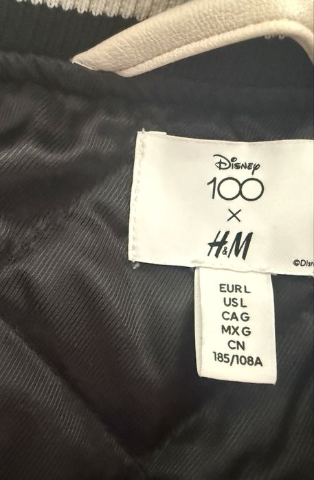 Disney 100 X H&M Varsity Jacket бруталното бомбър/колежанско яке L-XL