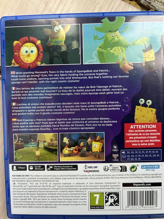 SpongeBob Squarepants - The Cosmic Shake PS5 RUS SUB