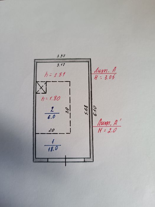 Продам гараж 18м.кв .погреб сухой 6м.кв.