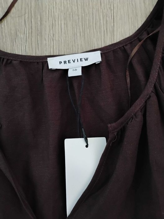 Кафява  лятна рокля