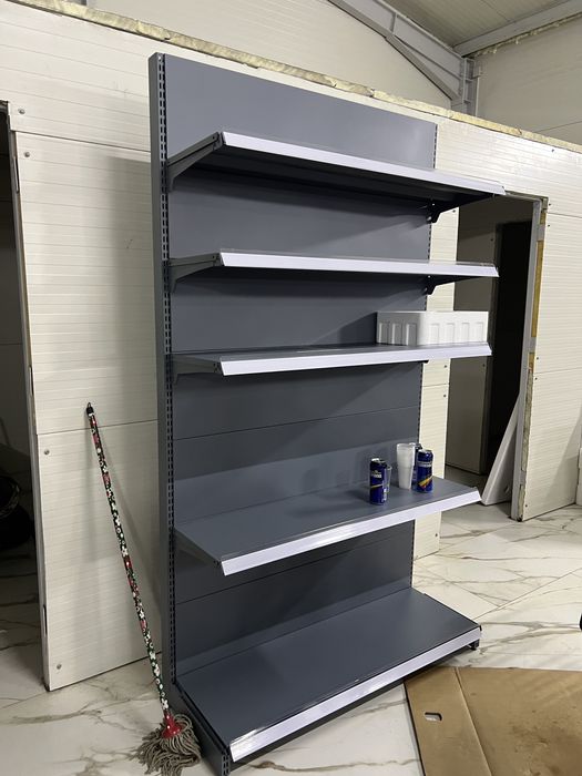 Raft metalic gri antracit polita 40cm baza 45cm