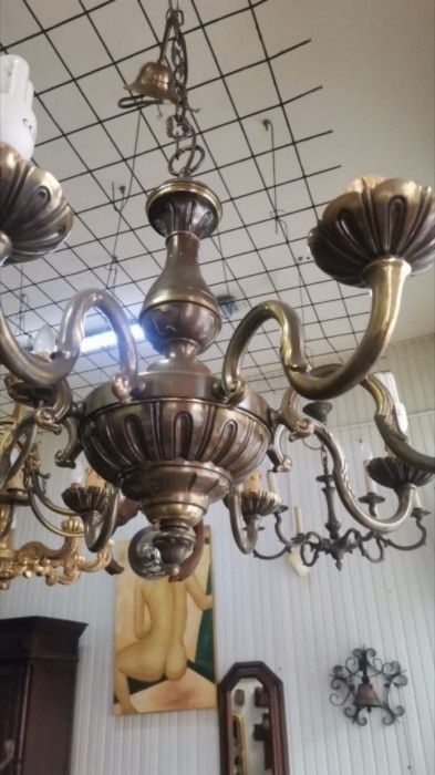 Boem candelabru din bronz cu 8 brate ideal accesoriu pentru camera, st