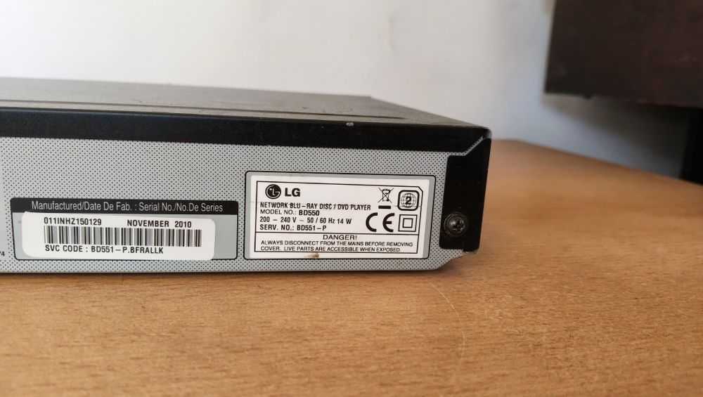 Vand Blu-Ray Player LG