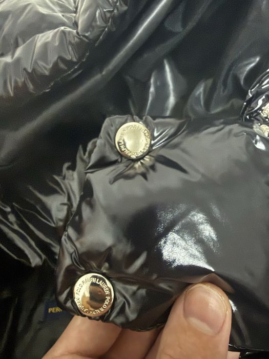 Geaca Polo Ralph Lauren - Black Glossy Puffer - L