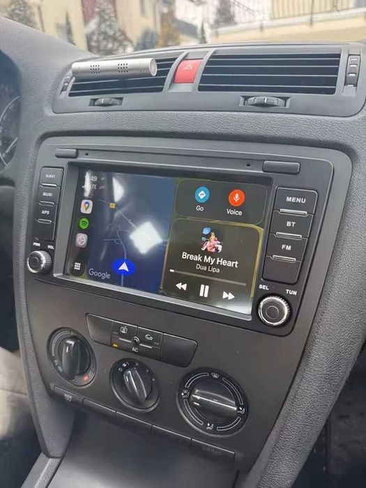 4GB RAM Navigatie Android Skoda Octavia 2 Yeti Rapid Carplay Wireless Auto QLed Bluetooth