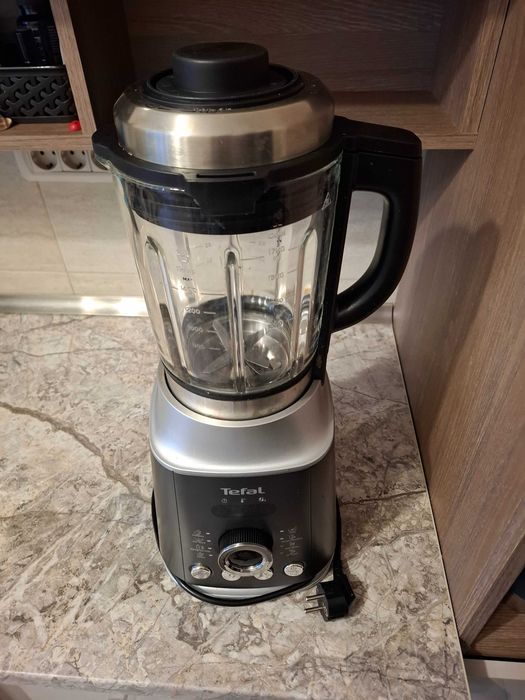 Blender Tefal, vas sticlă, cu funcție de gătire