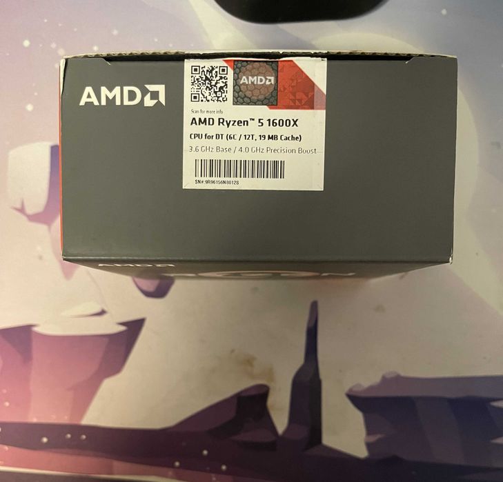 Amd Ryzen 5 1600x + Cooler Amd Wraith Max