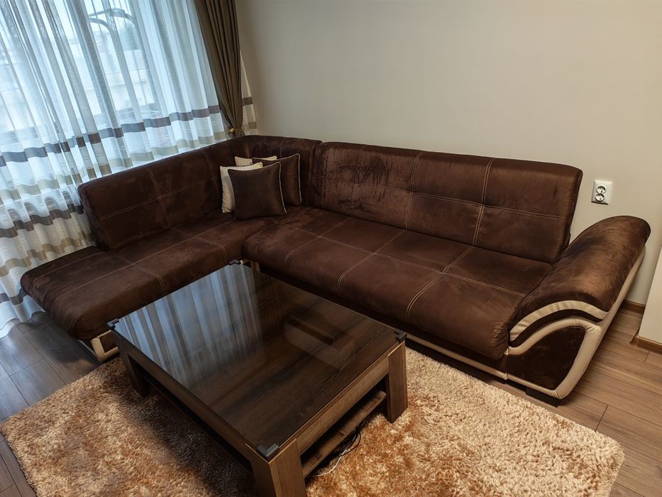 Ъглов диван с функция сън