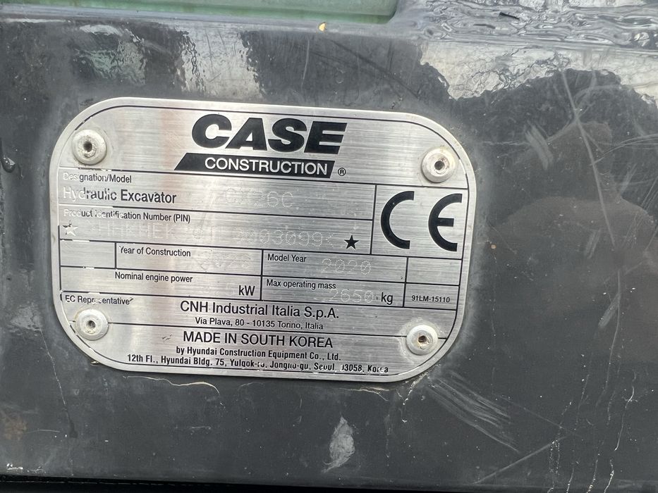 Miniexcavator Case Cx26C