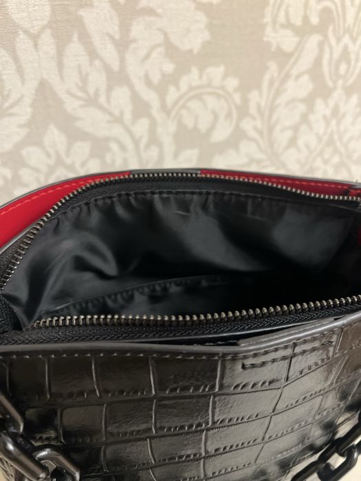 Кожаная сумка с 3 отсеками